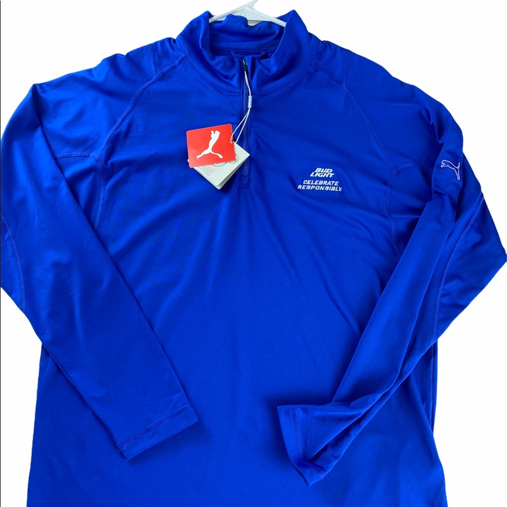 Puma 1/4 Zip Pullover Bud Light NWT!!!!